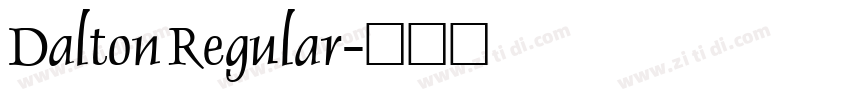 Dalton Regular字体转换